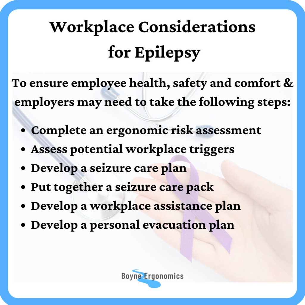 Workplace Considerations for Employees with Epilepsy Boyne Ergonomics